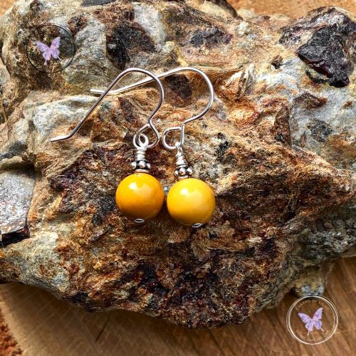 Mookaite Jasper Silver Earrings